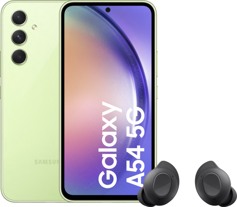 Samsung Galaxy A54 128GB Groen 5G + Samsung Galaxy Buds FE Zwart