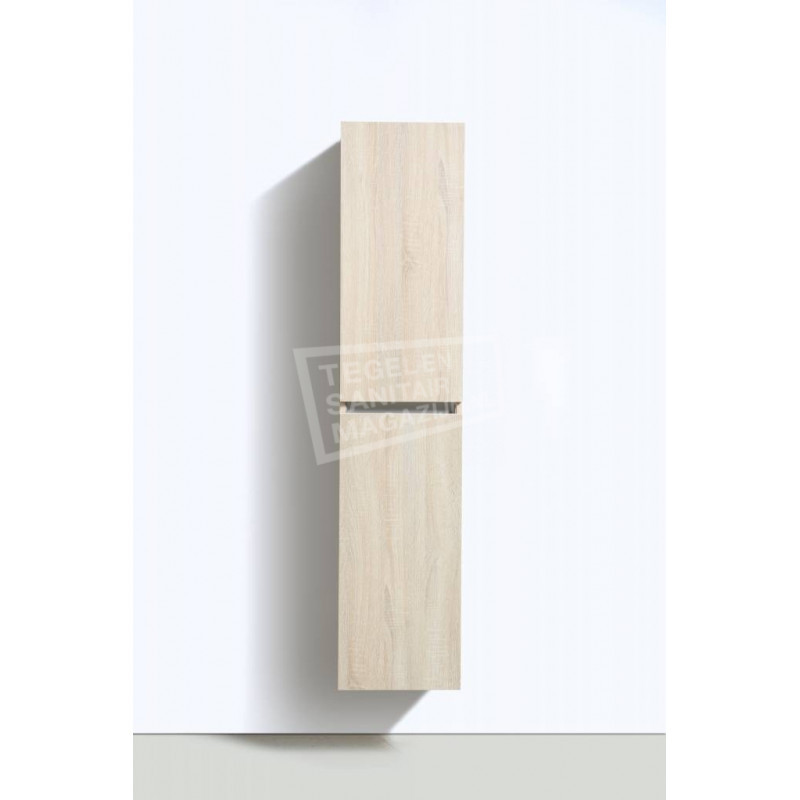 Sanilux Trend Line 160 cm Kolomkast Light Wood met 2 deuren Greeploos Softclose