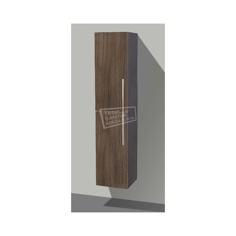Sanilux Basic 160 cm Kolomkast Grey Oak met 2 deuren Softclose