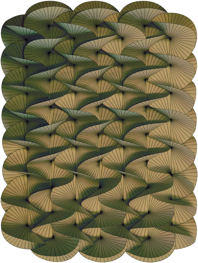 Moooi Carpets - Vloerkleed Serpentine Green Yellow Soft Yarn -