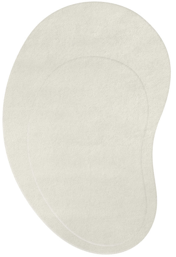 Layered - Vloerkleed Residue Bone White Wool Rug - 265x400 cm