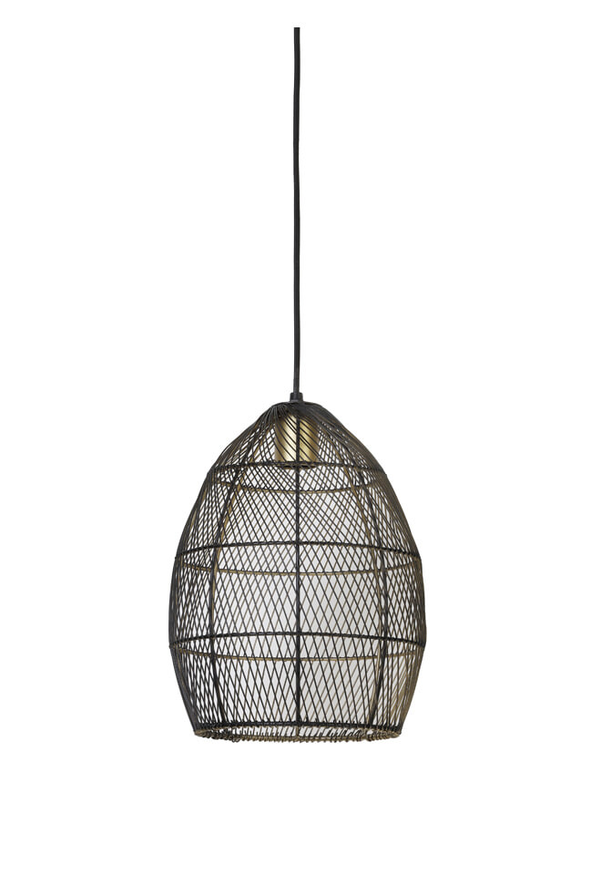 Light & Living Hanglamp 'Meya' 23cm, kleur Zwart
