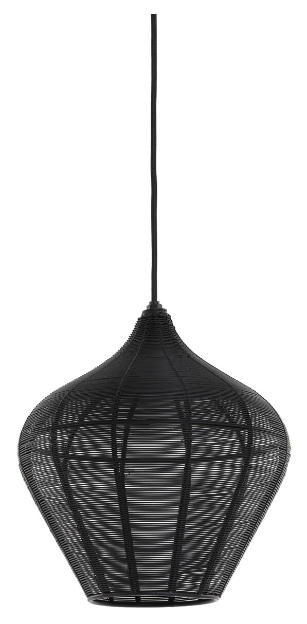 Light & Living Hanglamp 'Alvaro' 27cm, mat zwart