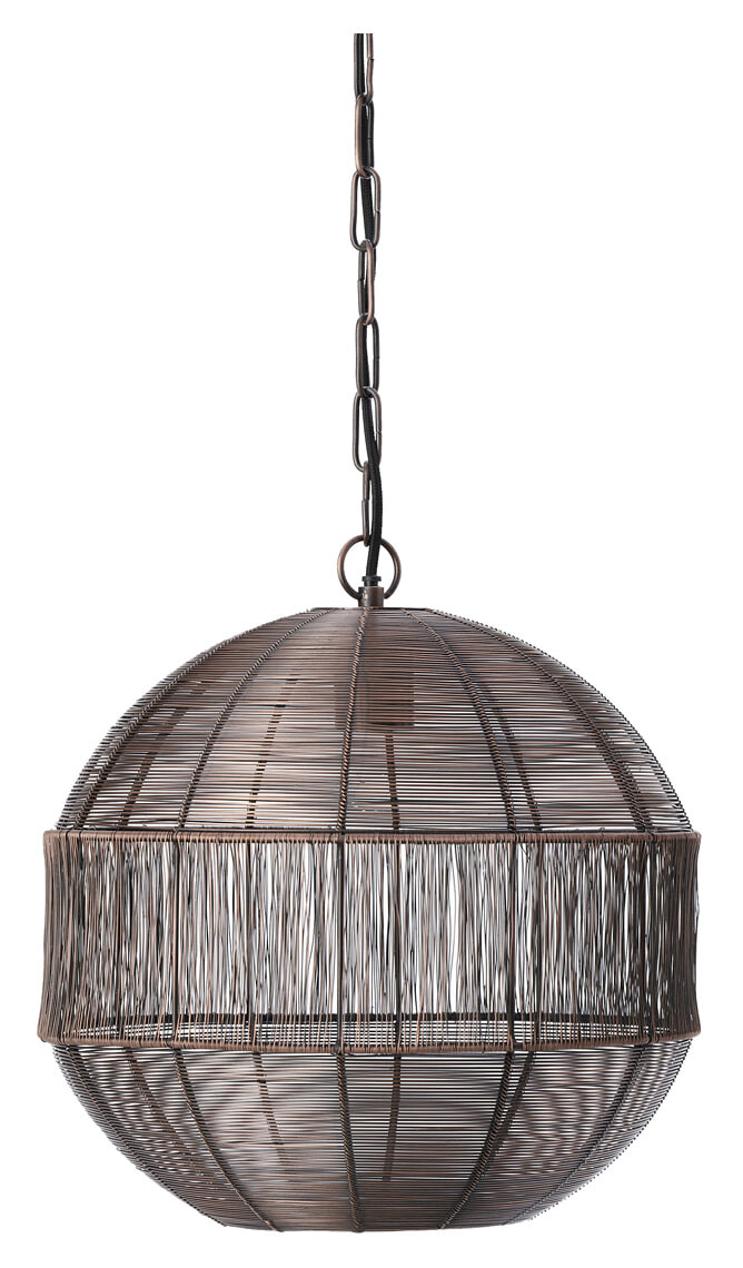 Light & Living Hanglamp 'Pilka' 45cm, kleur Antiek Koper