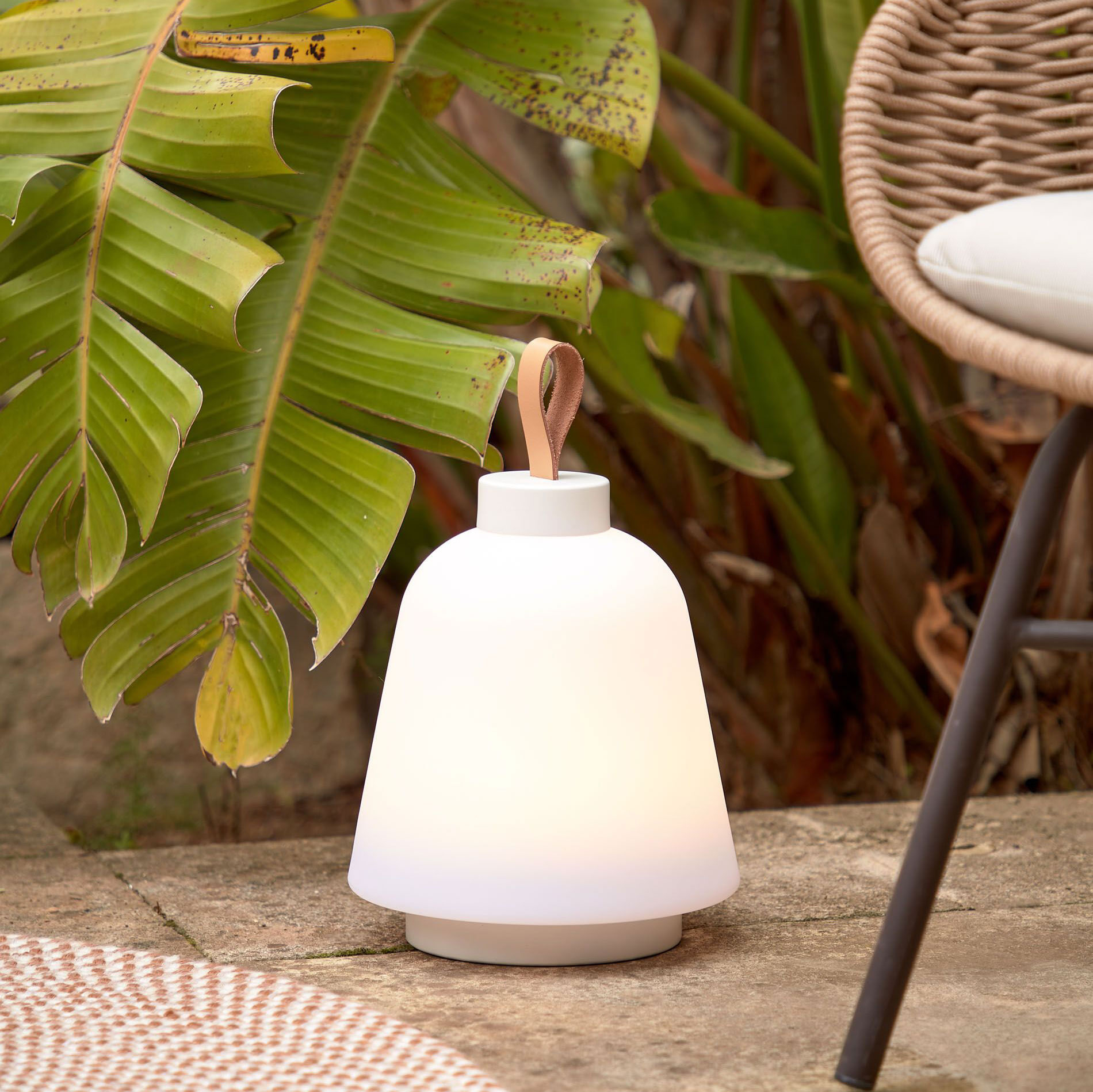 Kave Home Tafellamp 'Udiya' Oplaadbaar, kleur Wit