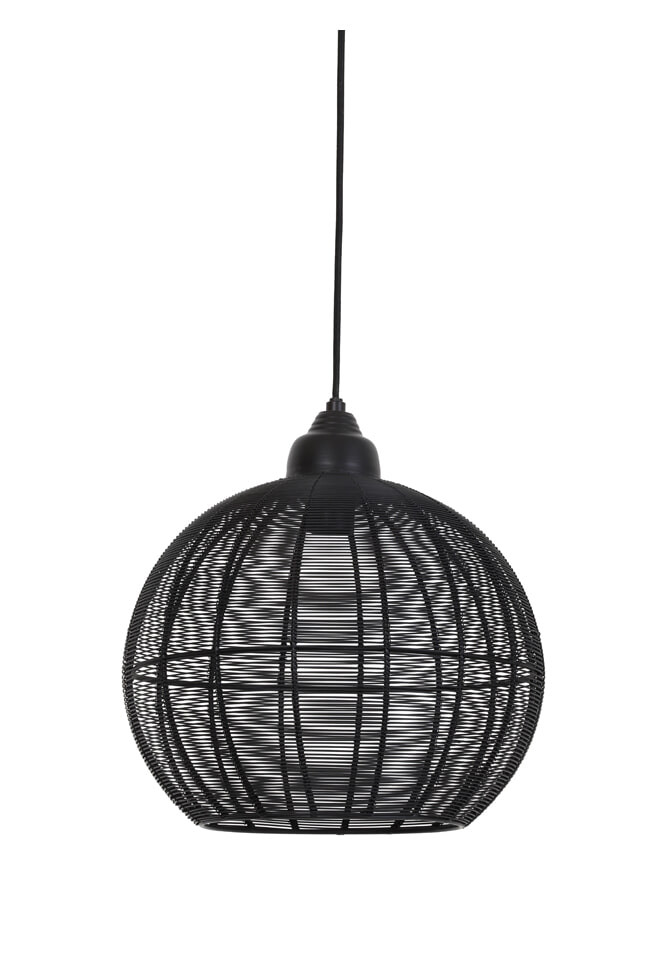 Light & Living Hanglamp 'Milla' 32cm, kleur Mat Zwart