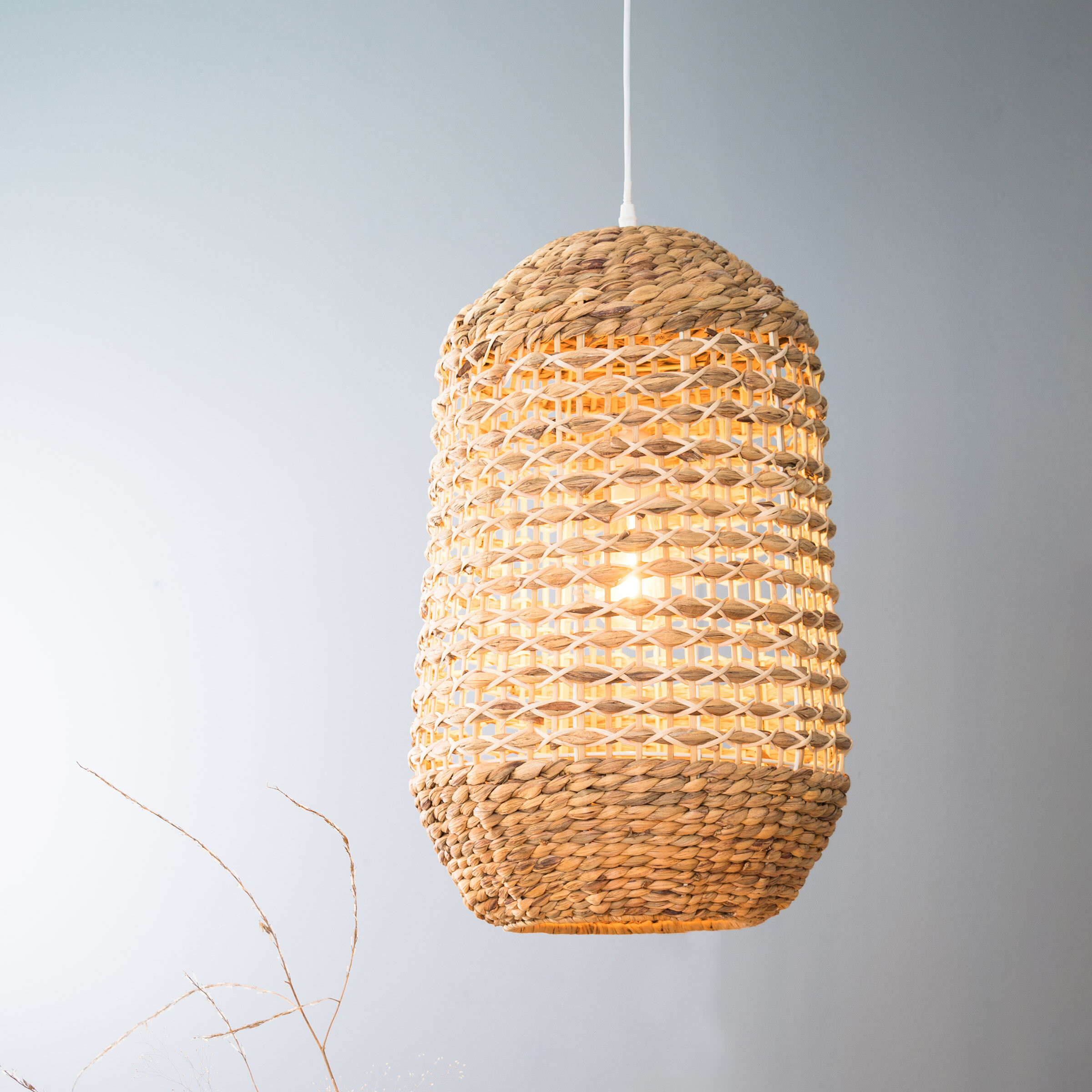 Light & Living Hanglamp 'Tripoli' 37.5cm, kleur Naturel