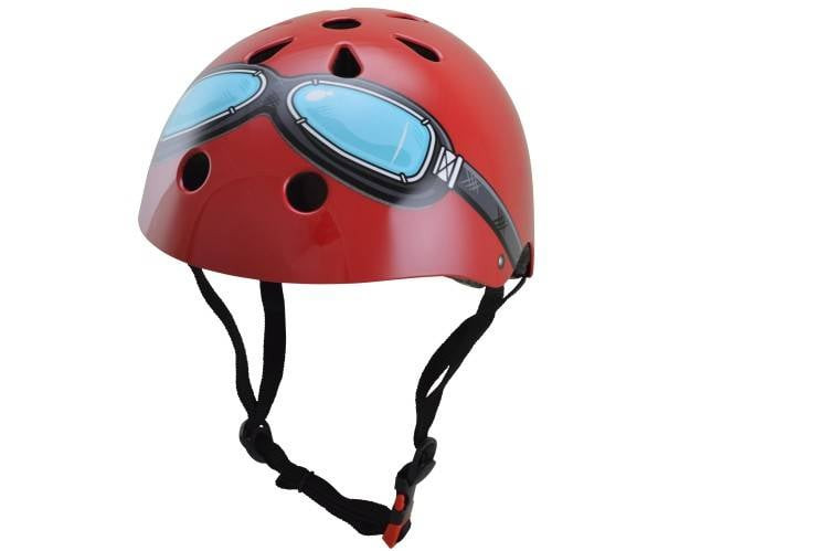 Kinderhelm Red Goggle Small