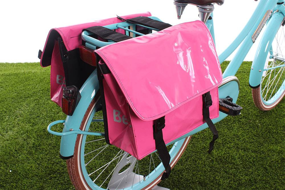 Dubbele fietstas Mini Bisonyl Pink
