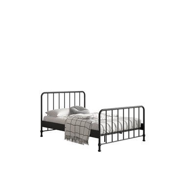 Vipack bed Bronxx - zwart - 140x200 cm - Leen Bakker