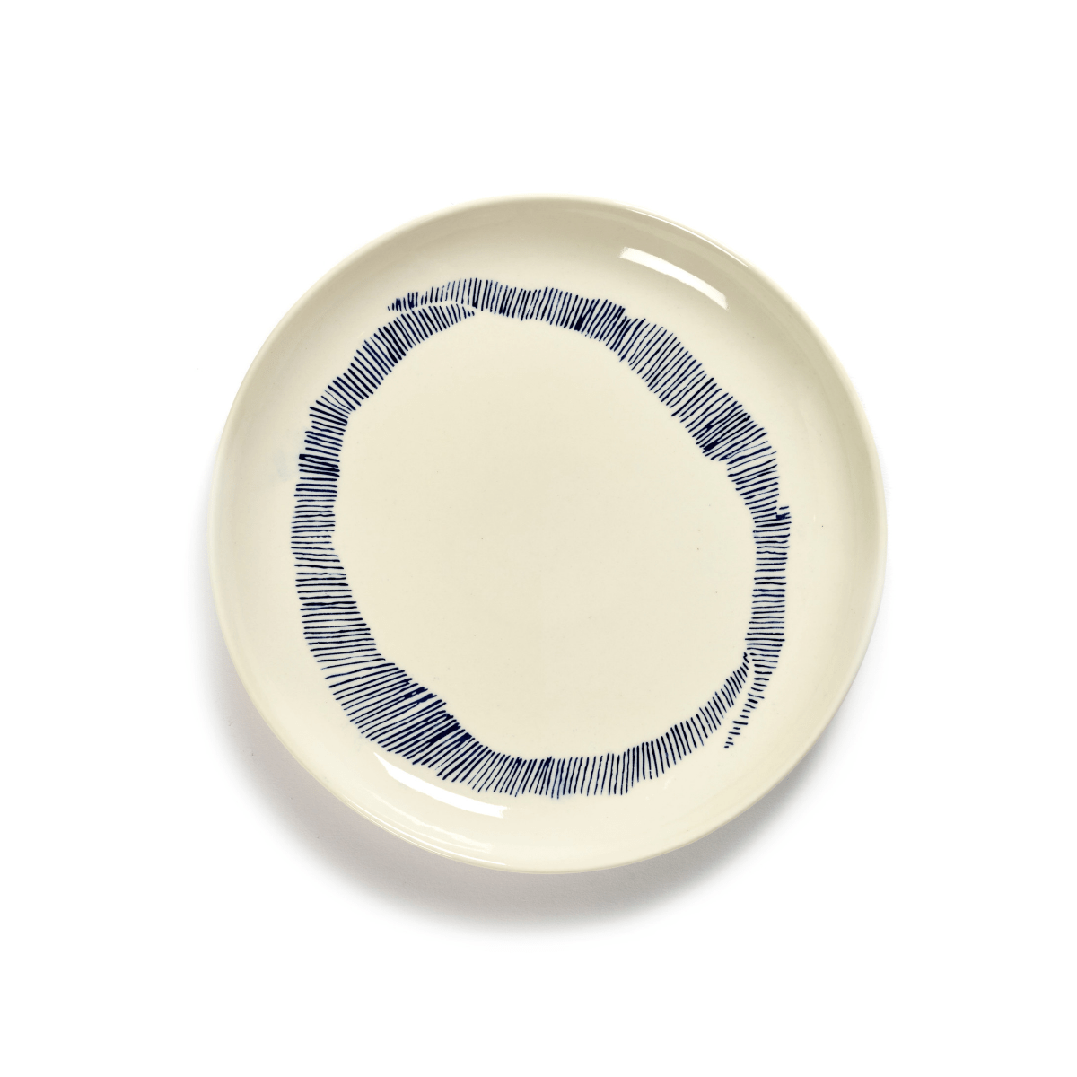 SERAX - Feast by Ottolenghi - Bord S 19x19cm wit Swirl-Stripes bl