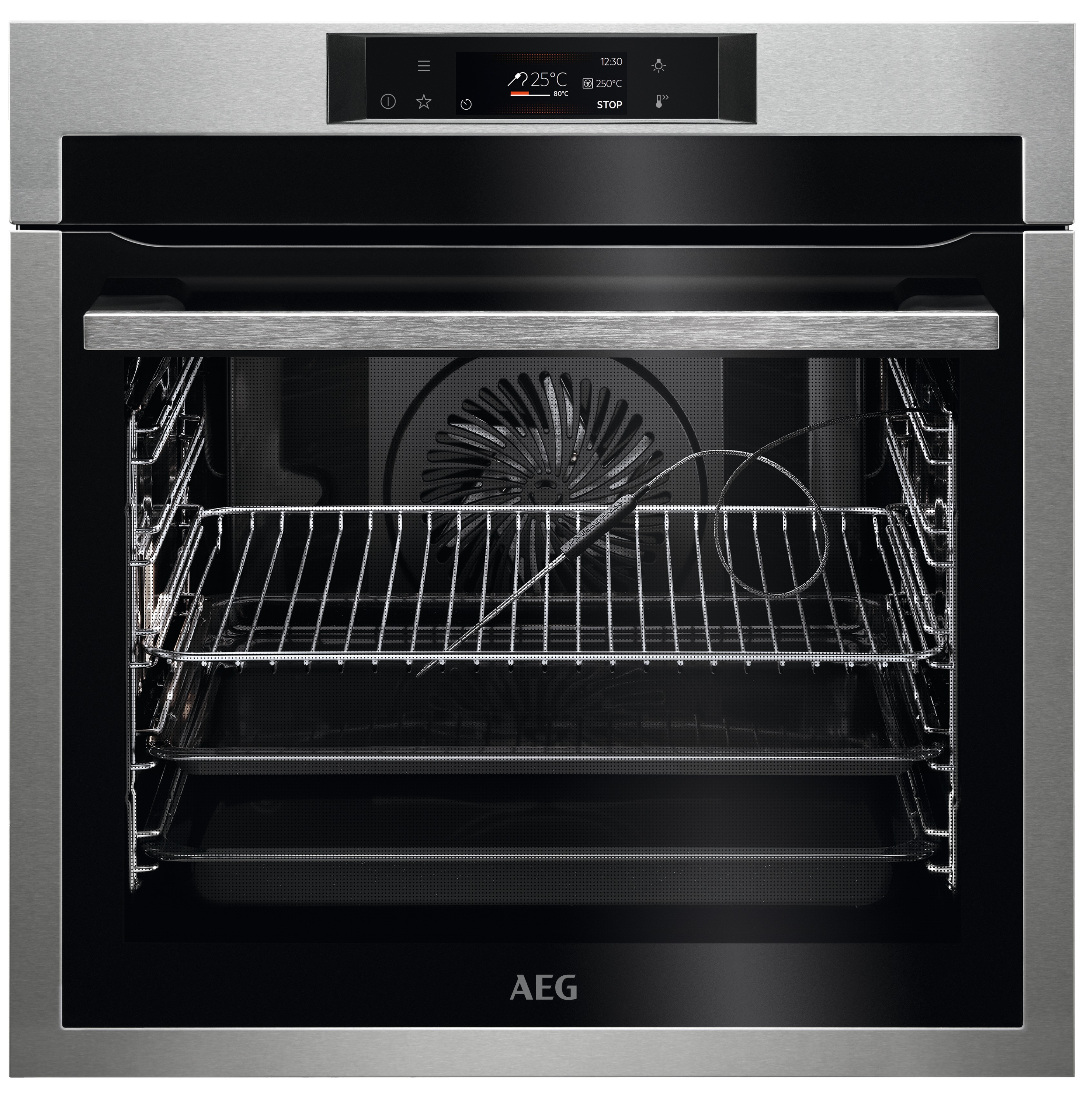 AEG BPE742380M Inbouw oven Zilver