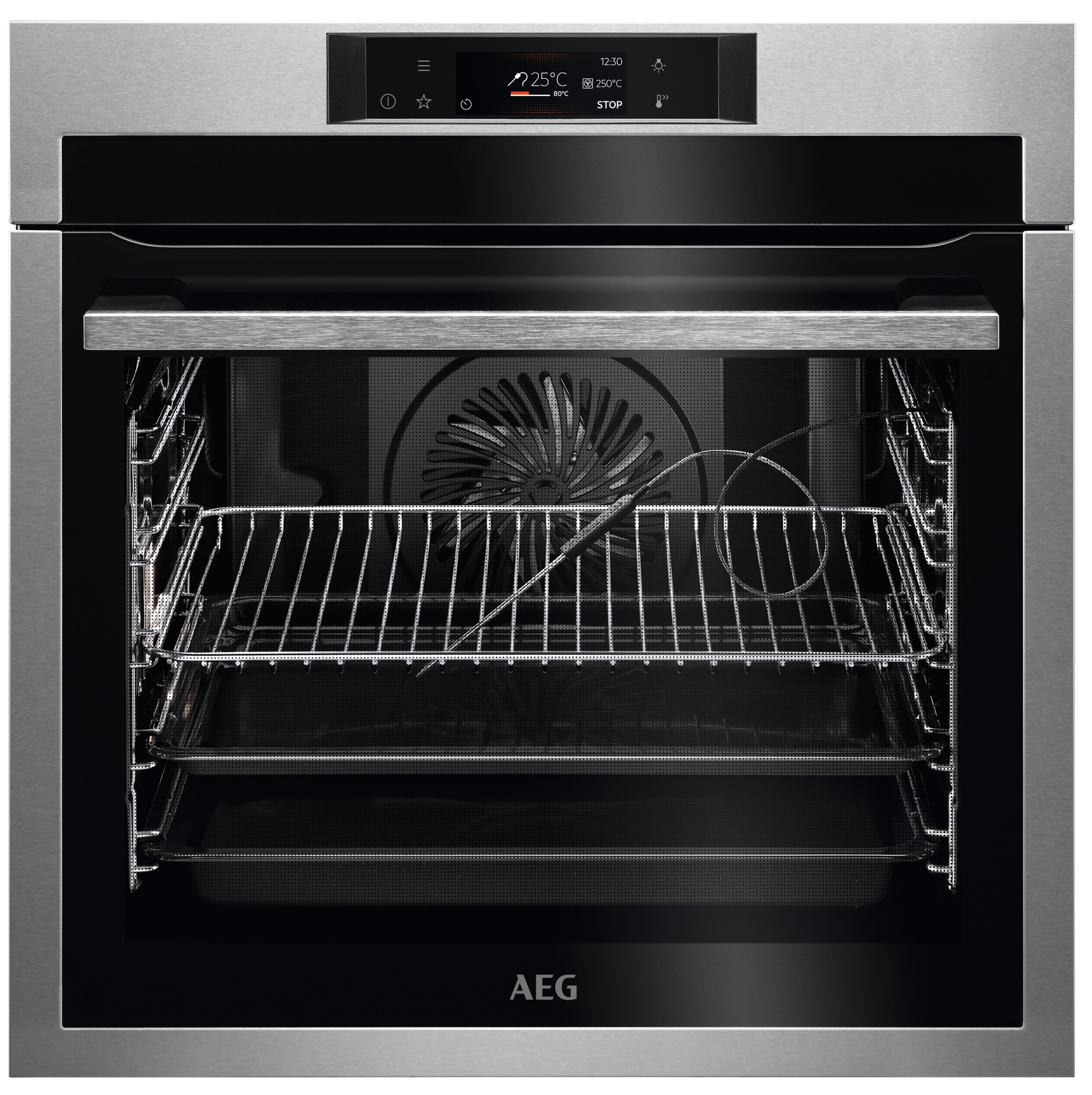 AEG BPE742080M Inbouw oven Zilver