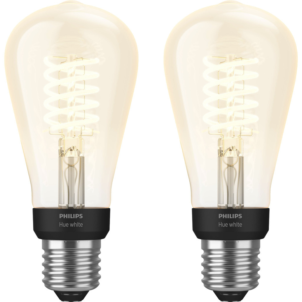 Philips Hue Filamentlamp White Edison E27 Duo Pack