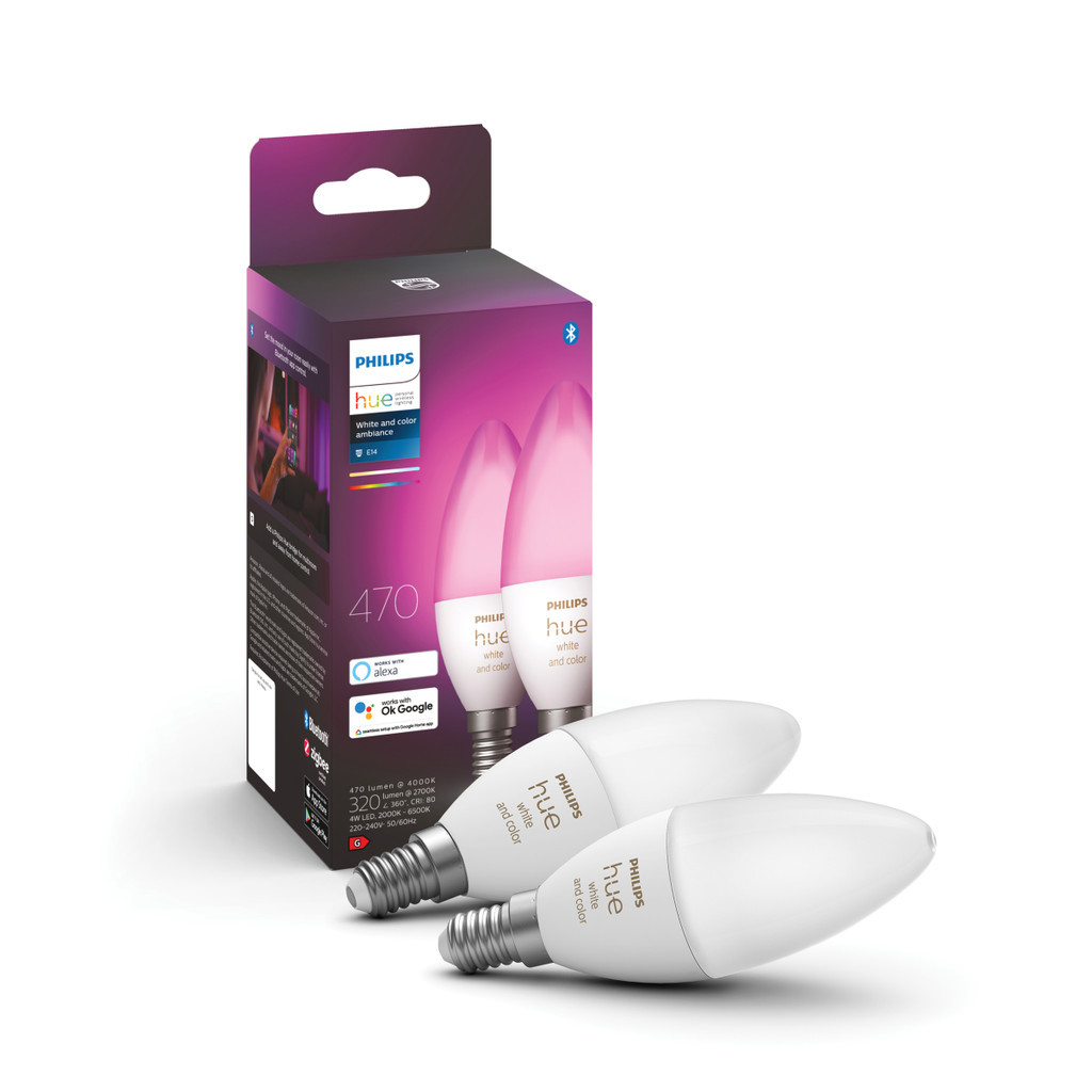 Philips Hue White and Color E14 Duo pack