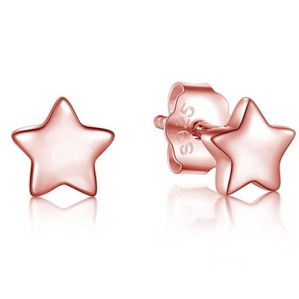 Cilla jewels dames oorknoppen 925 Zilver Stars Rose
