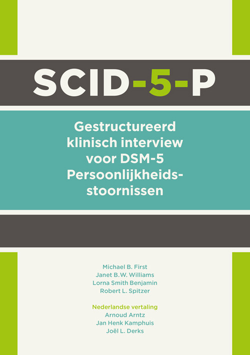 SCID-5-P: Interview - Gestructureerd klinisch interview voor DSM-5 Persoonlijkheidsstoornissen -  Janet B.W. Williams (ISBN: 9789024406463)