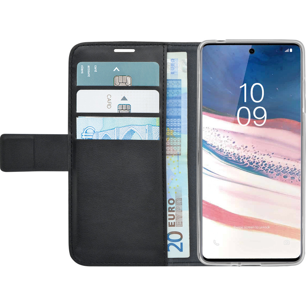 Azuri Wallet Magneet Samsung Galaxy Note 10 Lite Cover Zwart