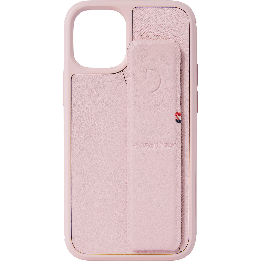 Decoded Dual Stand Apple iPhone 12 mini Back Cover Leer Roze