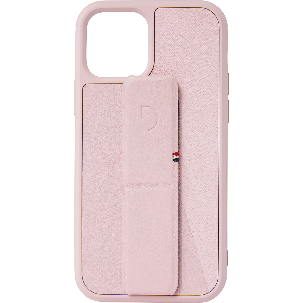Decoded Dual Stand Apple iPhone 12 / 12 Pro Back Cover Leer Roze