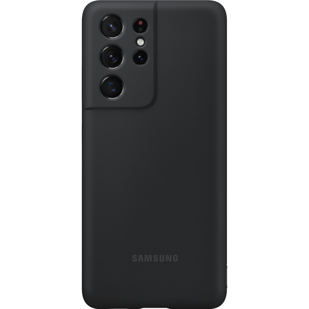Samsung Galaxy S21 Ultra Siliconen Back Cover Zwart