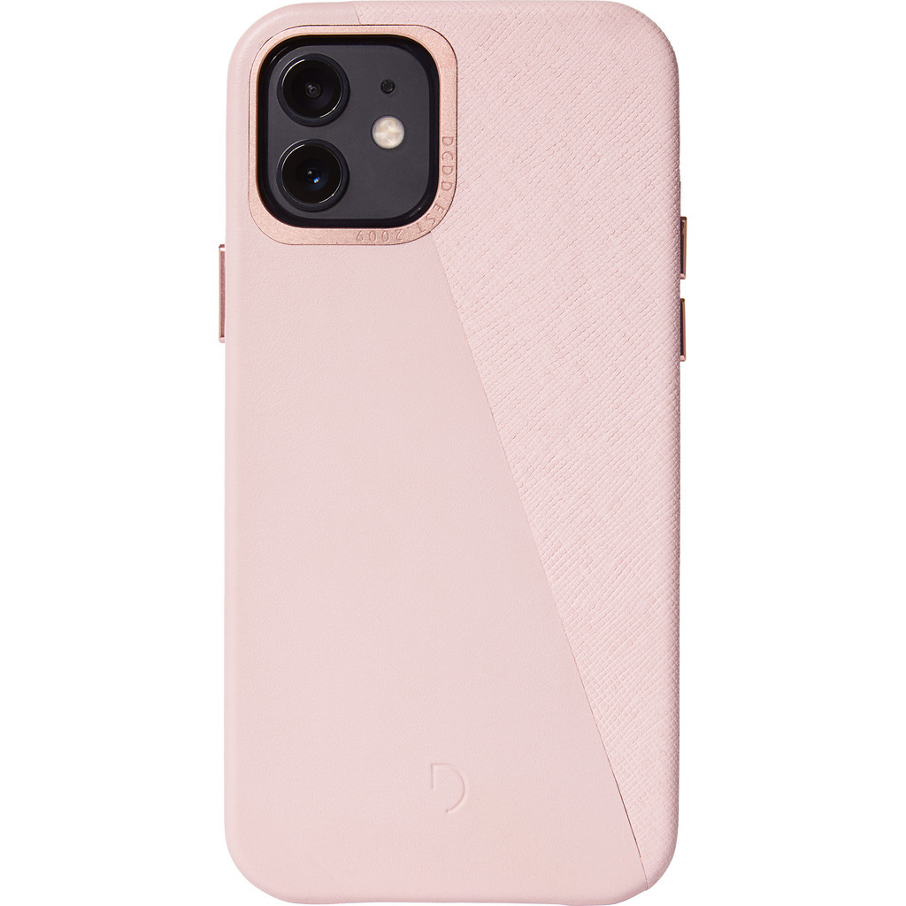 Decoded Dual Apple iPhone 12 mini Back Cover Leer Roze