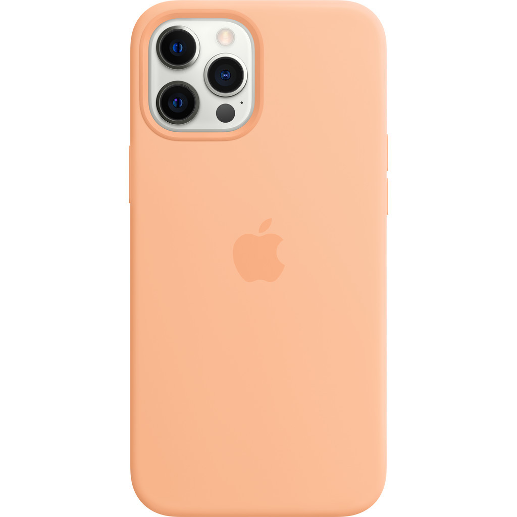 Apple iPhone 12 Pro Max Silicone Back Cover met MagSafe Cantaloupe
