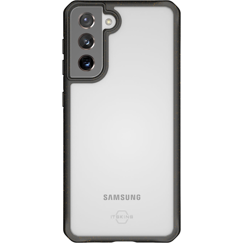 ITSkins FeroniaBio Pure Samsung Galaxy S21 Plus Back Cover Transparant / Zwart