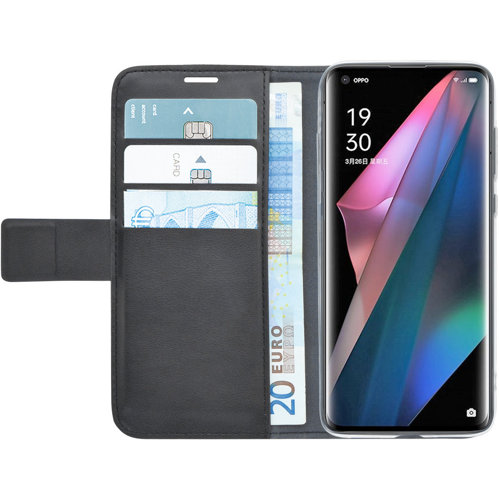 Azuri Wallet Oppo Find X3 Pro Book Case Zwart