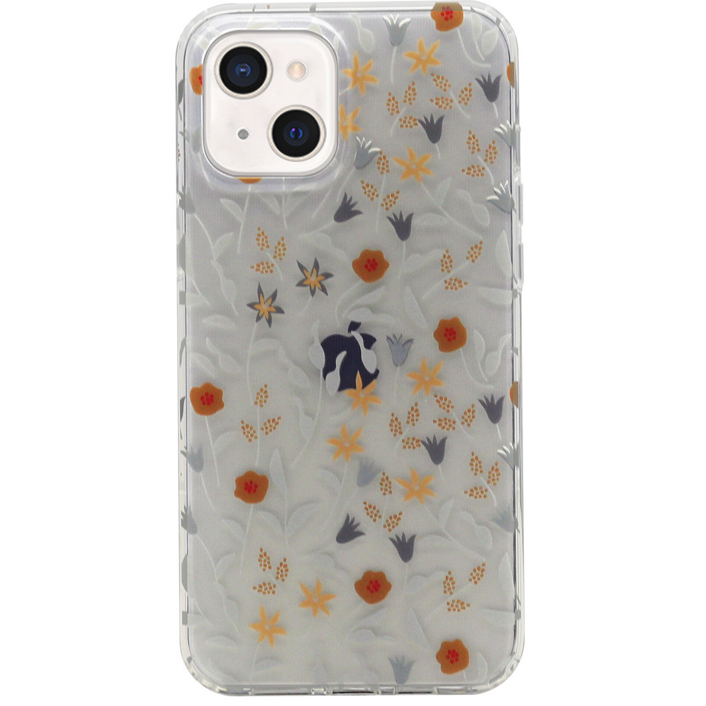 BlueBuilt Wild Blossom Soft Case Apple iPhone 13 Back cover Transparant
