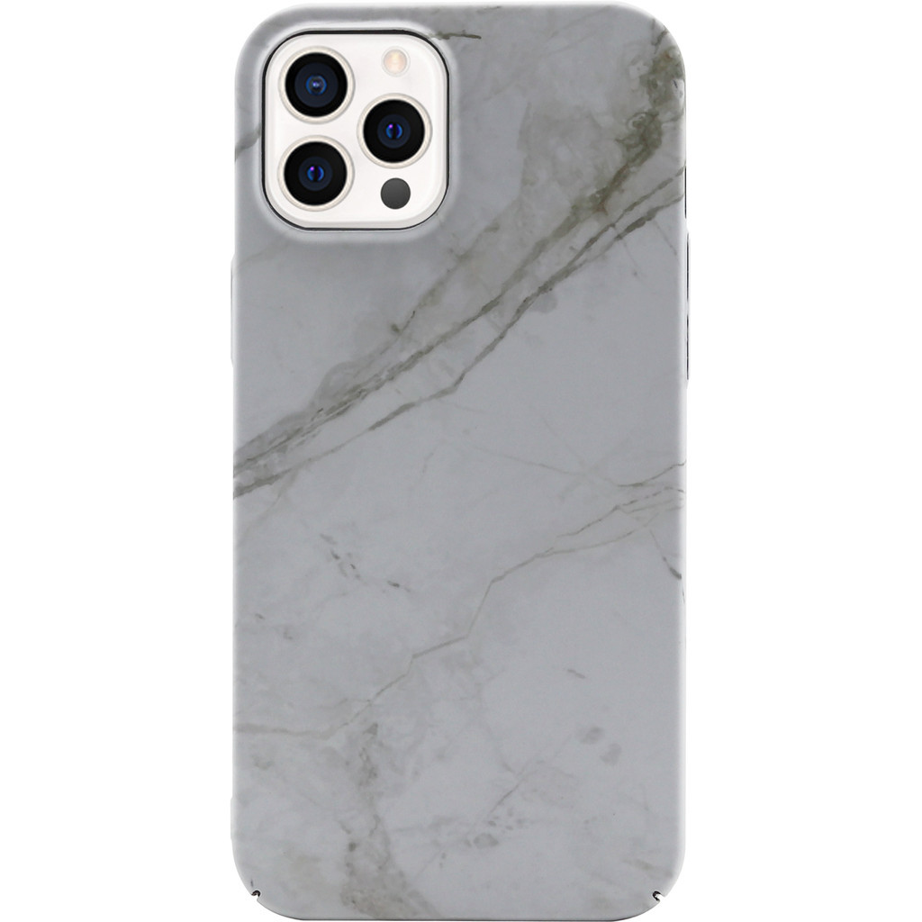 BlueBuilt White Marble Hard Case Apple iPhone 13 Pro Max Back Cover