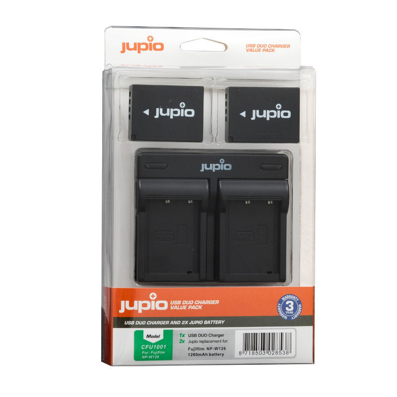 Fujifilm NP-W126 USB Duo Charger Kit (Merk Jupio)