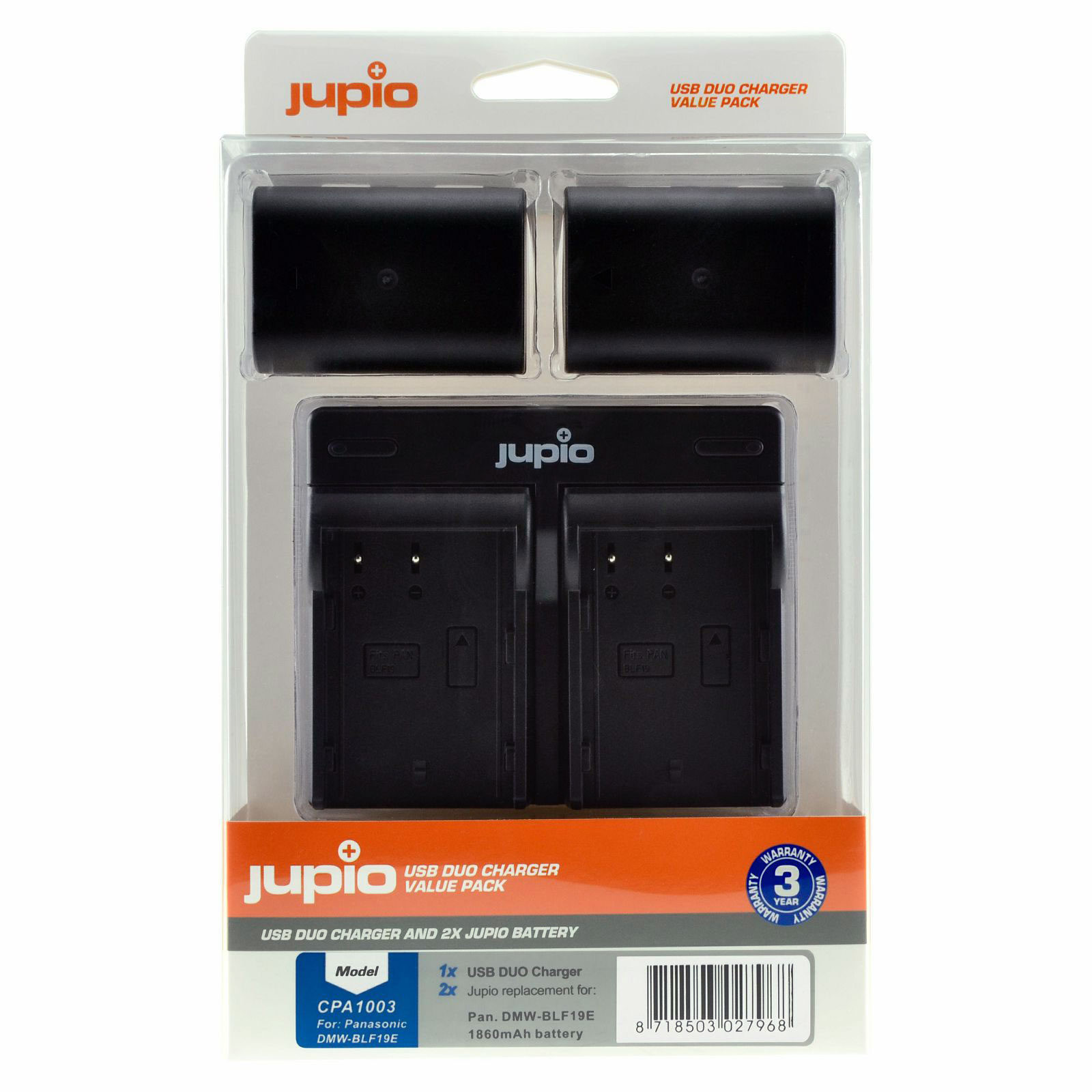 Panasonic DMW-BLF19E USB Duo Charger Kit (Merk Jupio)