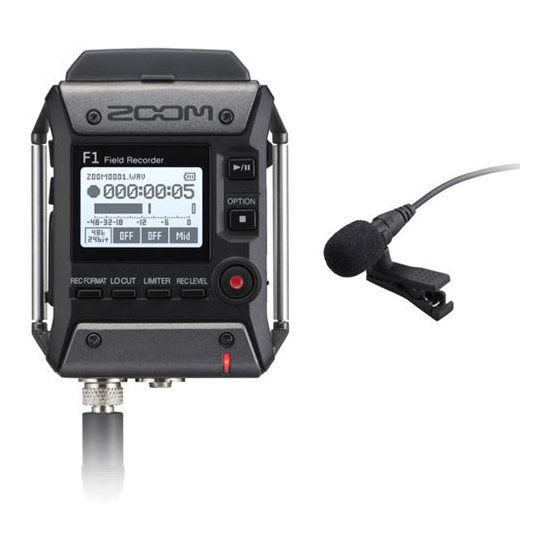 Zoom F1 Field Recorder + Lavalier microfoon
