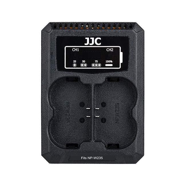JJC DCH-NPW235 USB Dual Battery Charger (voor Fujifilm NP-W235 accu)