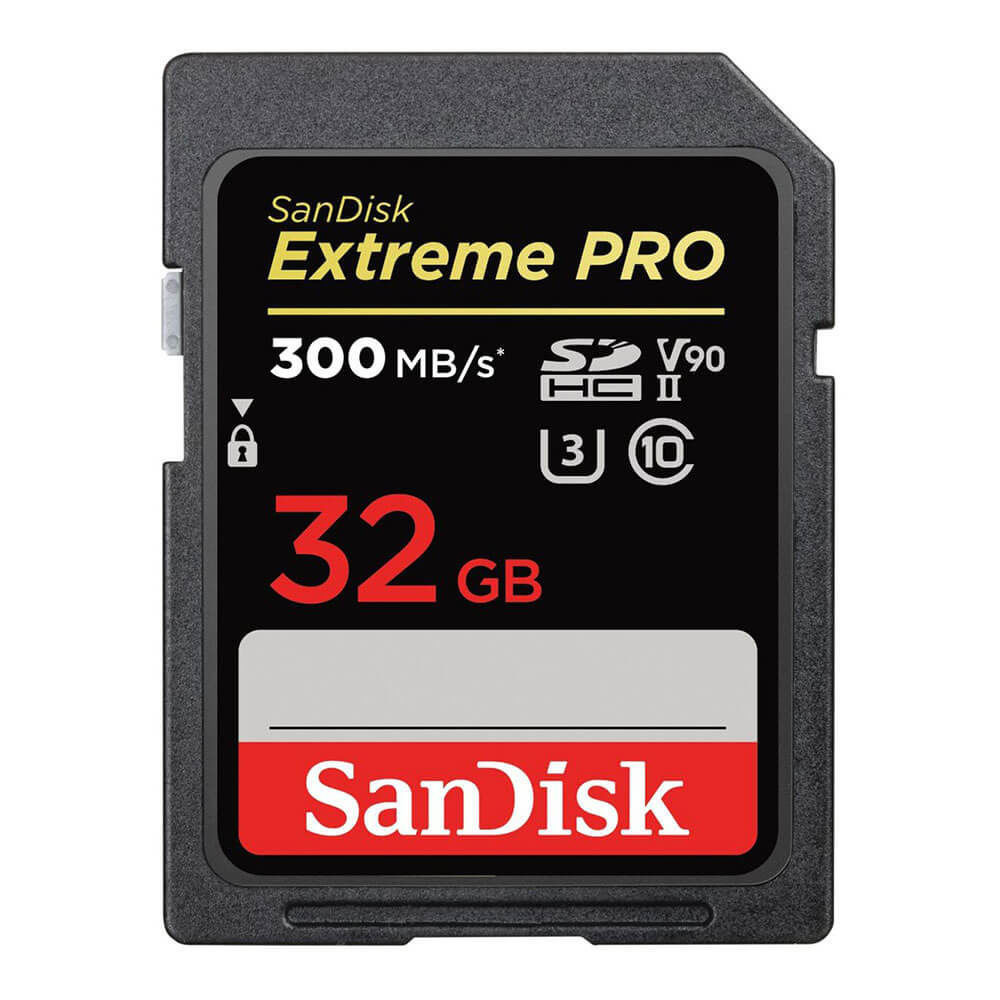 SanDisk 32GB SDXC Extreme Pro UHS-II geheugenkaart