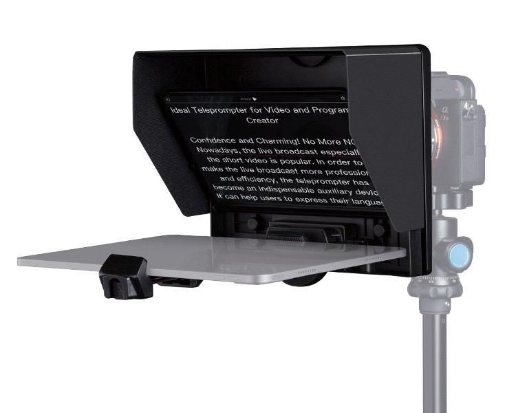 Feelworld TP10 Portable 10 Folding Teleprompter voor smartphone/tablet