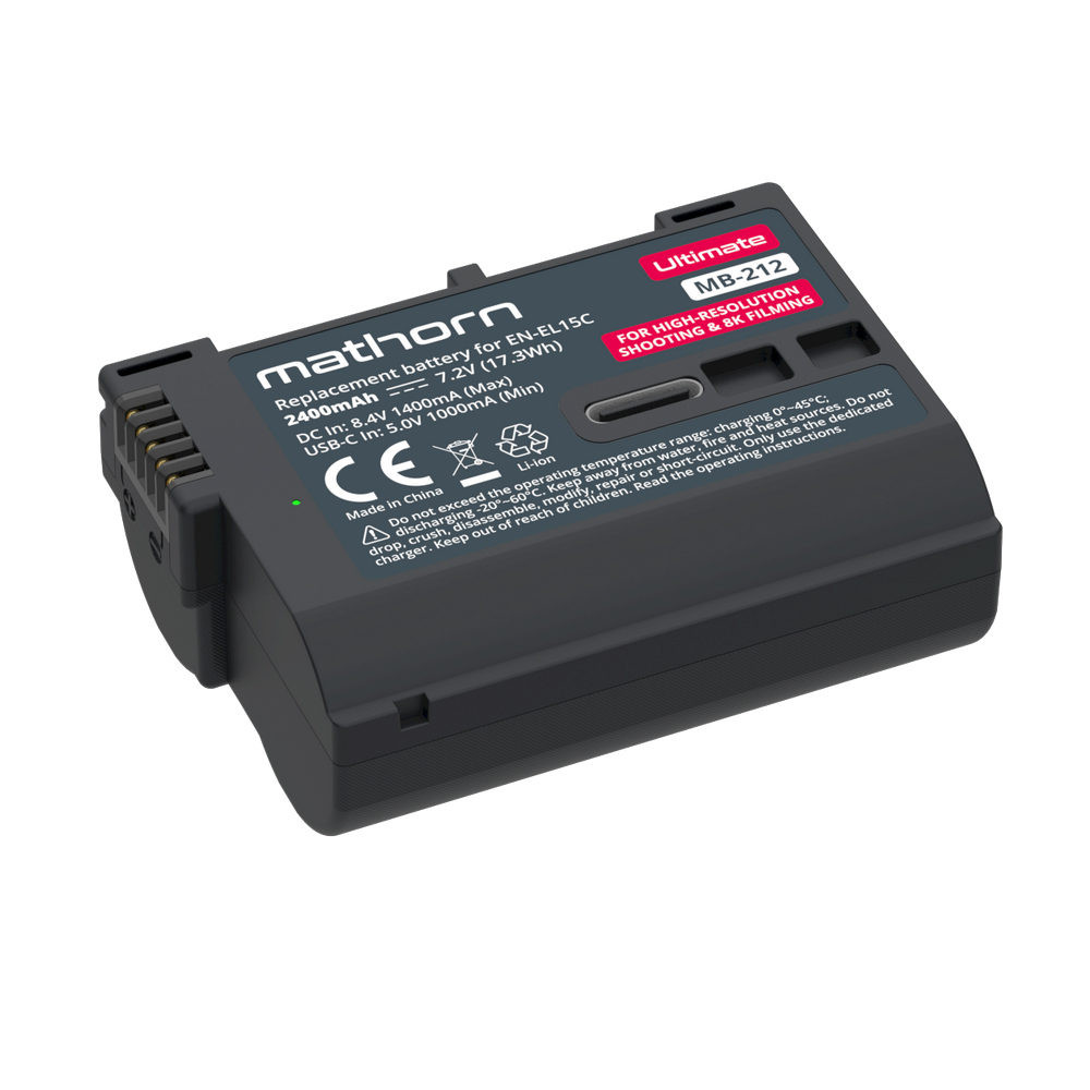 Mathorn MB-212A Ultimate accu USB-C (Nikon EN-EL15C)