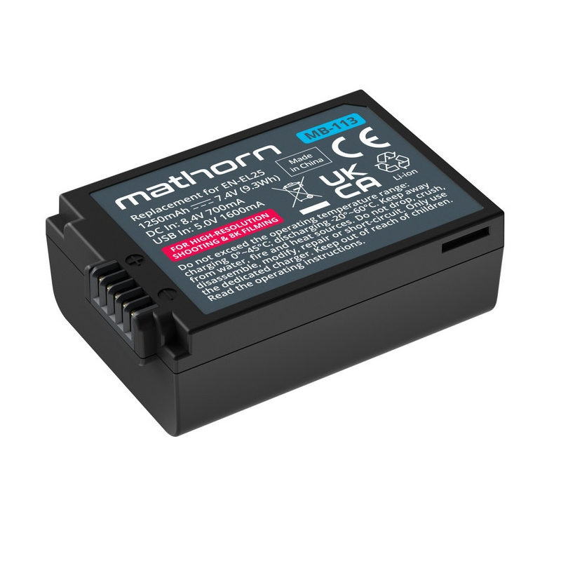 Mathorn MB-113 accu USB-C (Nikon EN-EL25)