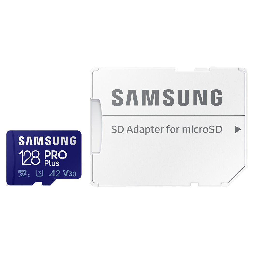Samsung 128GB Micro SD Pro Plus (2023) + USB-adapter