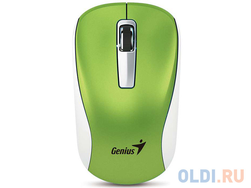 Мышь Genius NX-7010,  беспроводная 2,4ГГц, 1600dpi, Green