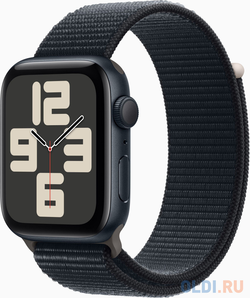 Смарт-часы Apple Watch SE 2023 A2723 44мм OLED корп.темная ночь Sport Loop рем.темная ночь разм.брасл.:M/L (MRE93LL/A)