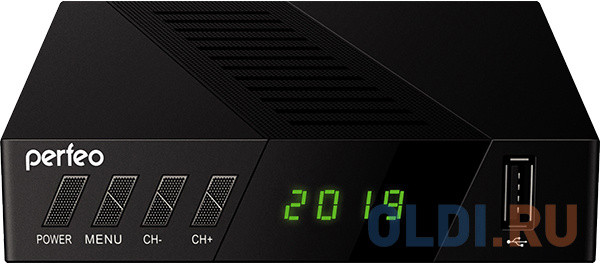 Perfeo DVB-T2/C приставка &quot;STREAM-2&quot; для  цифр.TV, Wi-Fi, IPTV, HDMI, 2 USB, DolbyDigital, пульт ДУ