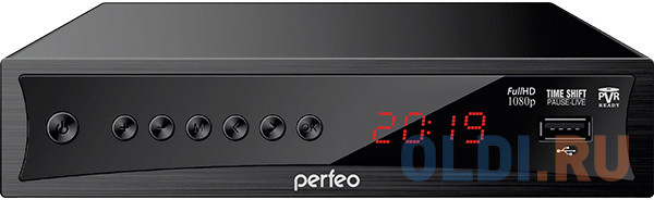 Perfeo DVB-T2/C приставка &quot;CONSUL&quot; для цифр.TV, Wi-Fi, IPTV, HDMI, 2 USB, DolbyDigital, пульт ДУ