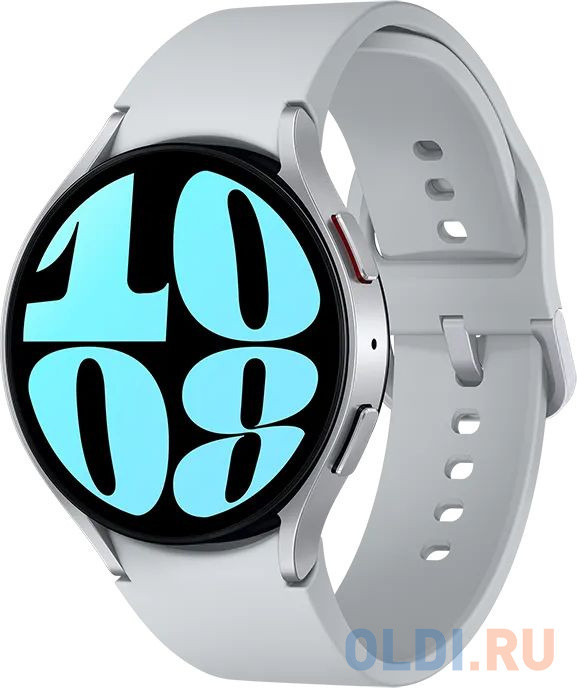 Смарт-часы Samsung Galaxy Watch6 44мм 1.5&quot; AMOLED корп.серебристый рем.серый (SM-R940NZSACIS)