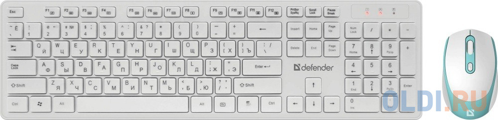 Клавиатура + мышка AUCKLAND C-987 RU WHITE 45987 DEFENDER