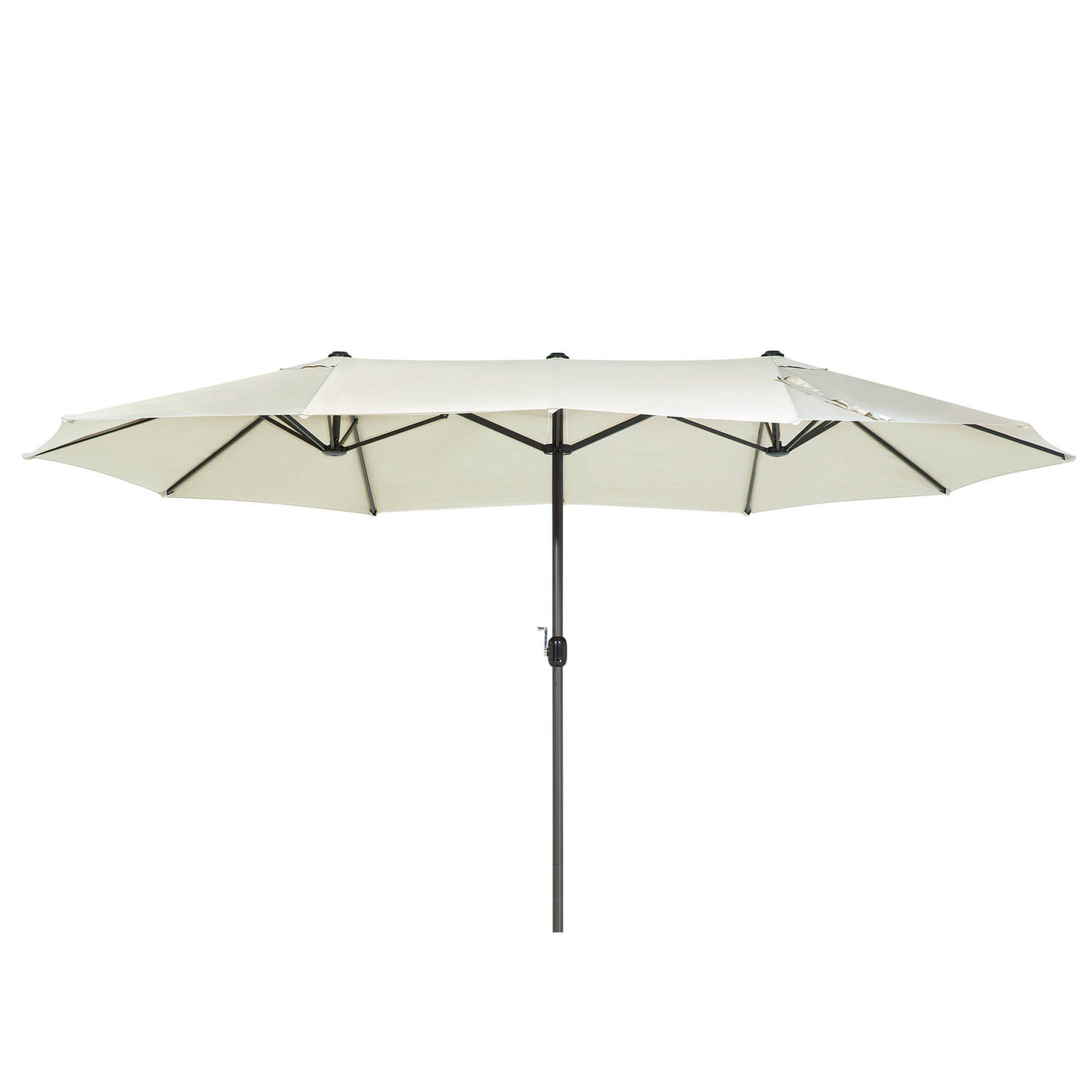 Beliani SIBILLA - Dubbele parasol-Beige-Polyester
