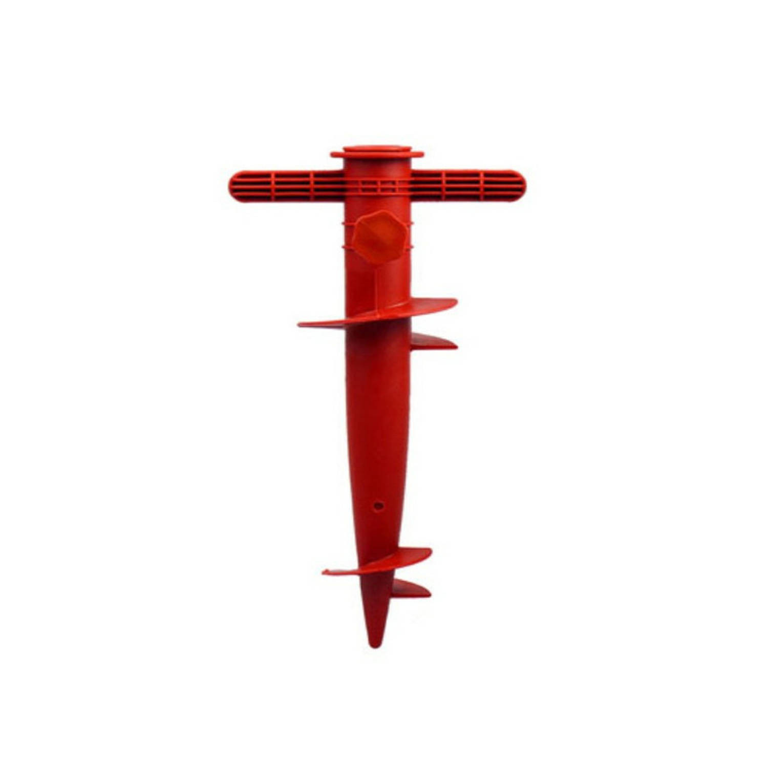 Parasolharing - rood - kunststof - D22-32 mm x H31 cm - Parasolvoeten