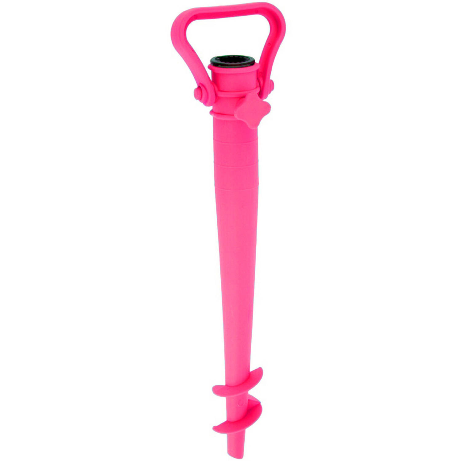 Parasolharing - roze - kunststof - D35 mm x H39 cm - draaischroef - Parasolvoeten
