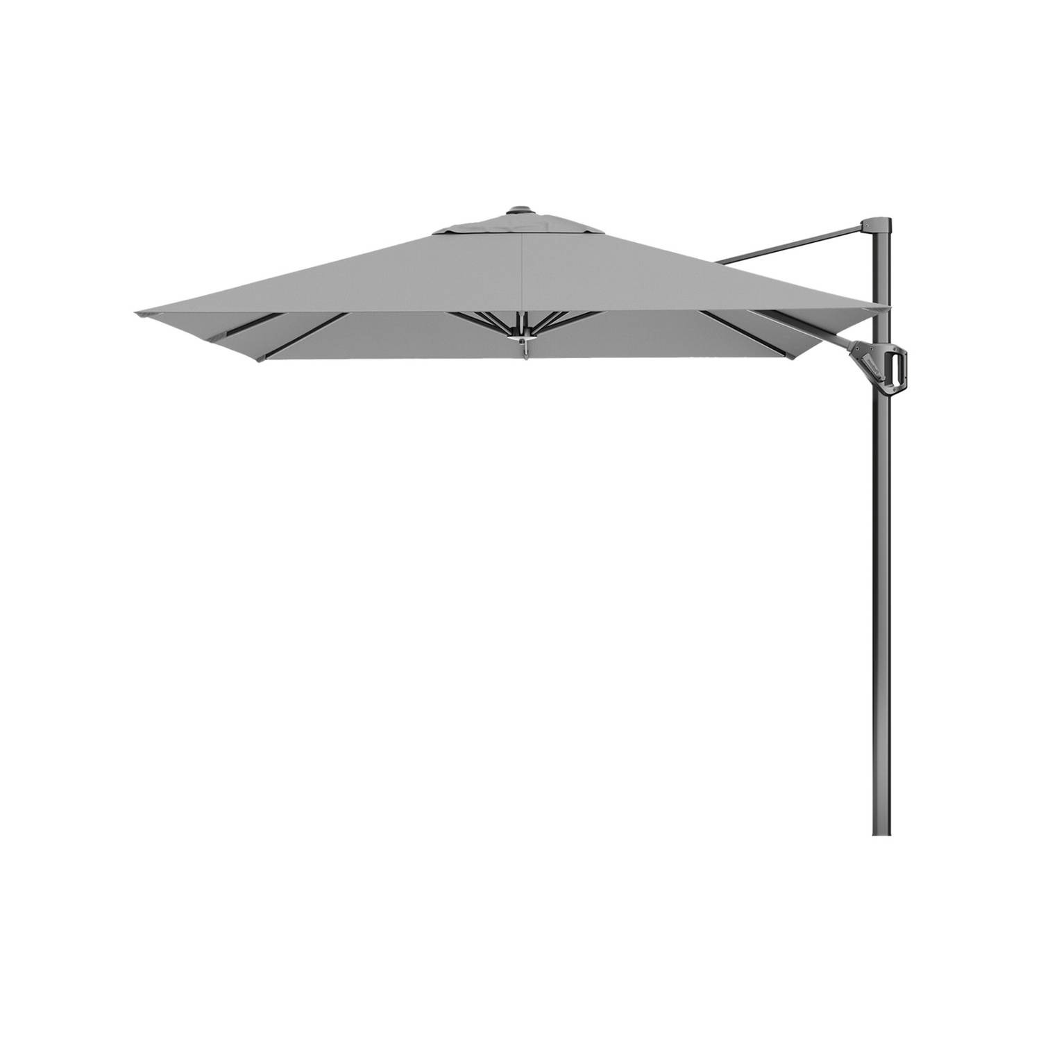 Platinum Voyager Zweefparasol T1 parasol 2,5x2,5 m. - Light Grey